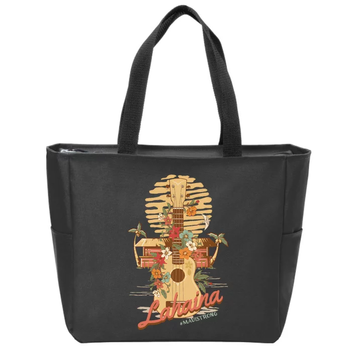 Maui Strong Lahaina Support Lahaina Hawaii Zip Tote Bag