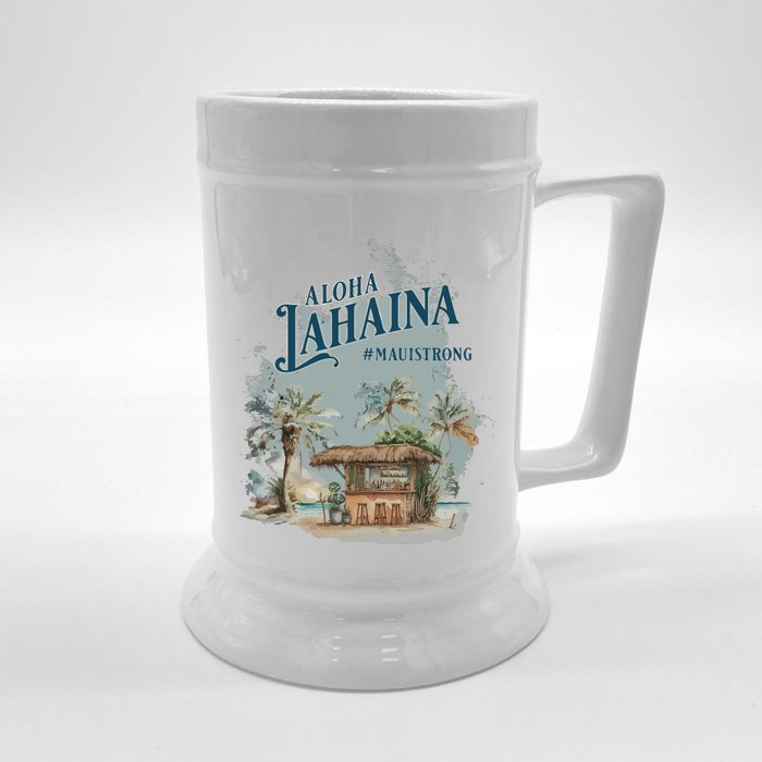 Maui Strong Lahaina Support Lahaina Hawaii Front & Back Beer Stein