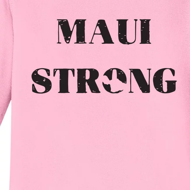 Maui Strong Lahaina Fires Maui Wildfire Relief Baby Long Sleeve Bodysuit