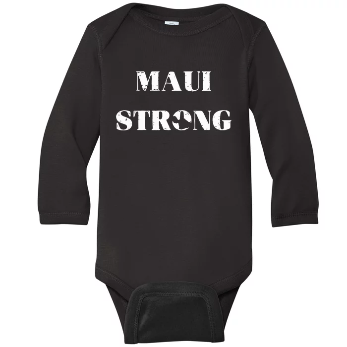 Maui Strong Lahaina Fires Maui Wildfire Relief Baby Long Sleeve Bodysuit