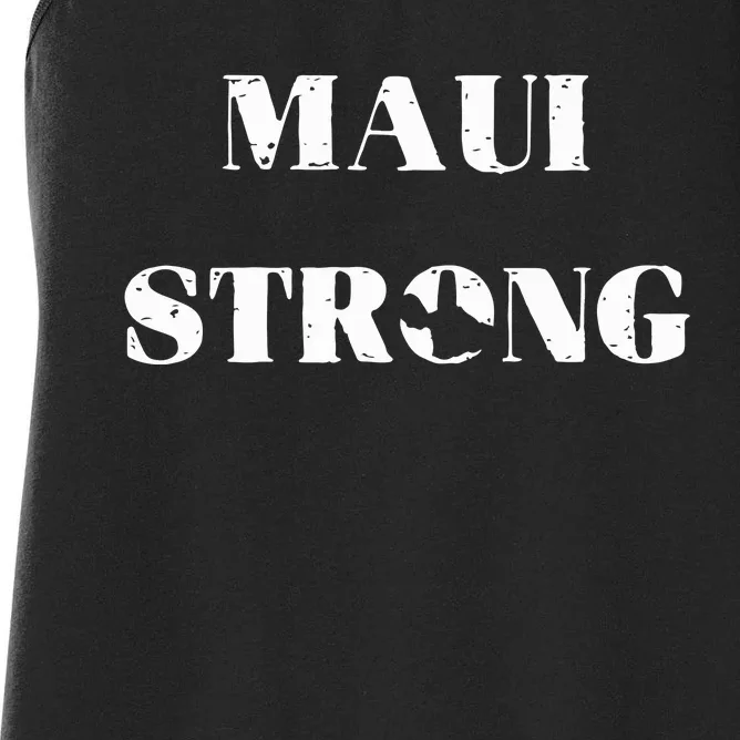 Maui Strong Lahaina Fires Maui Wildfire Relief Women's Racerback Tank