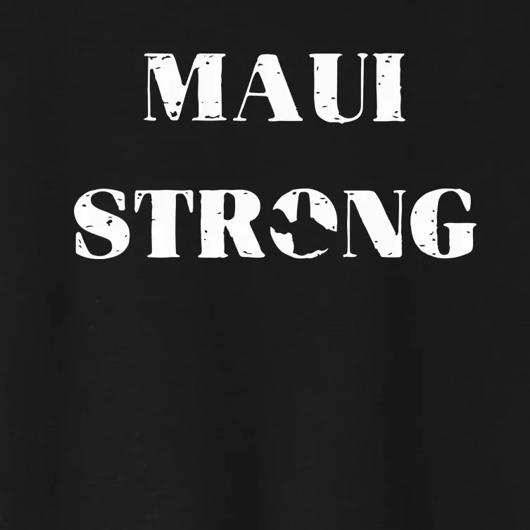 Maui Strong Lahaina Fires Maui Wildfire Relief Women's Crop Top Tee