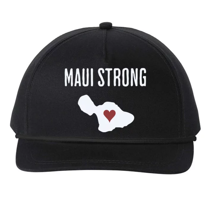 Maui Strong Lahaina Fires Maui Wildfire Relief Snapback Five-Panel Rope Hat