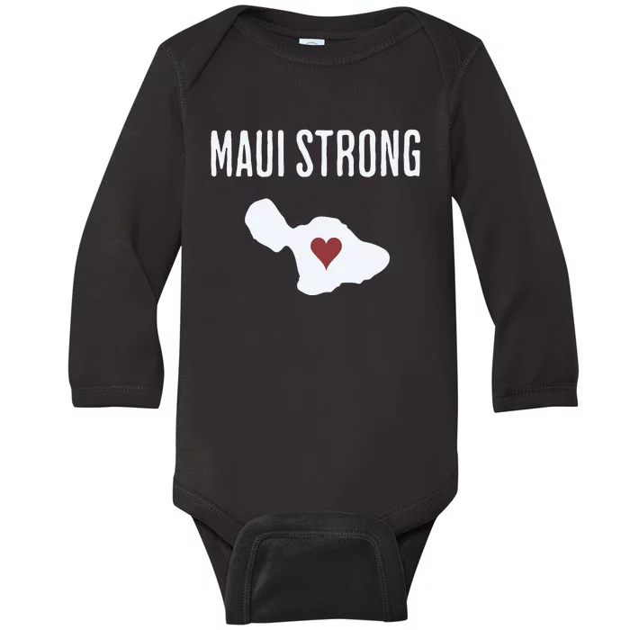 Maui Strong Lahaina Fires Maui Wildfire Relief Baby Long Sleeve Bodysuit