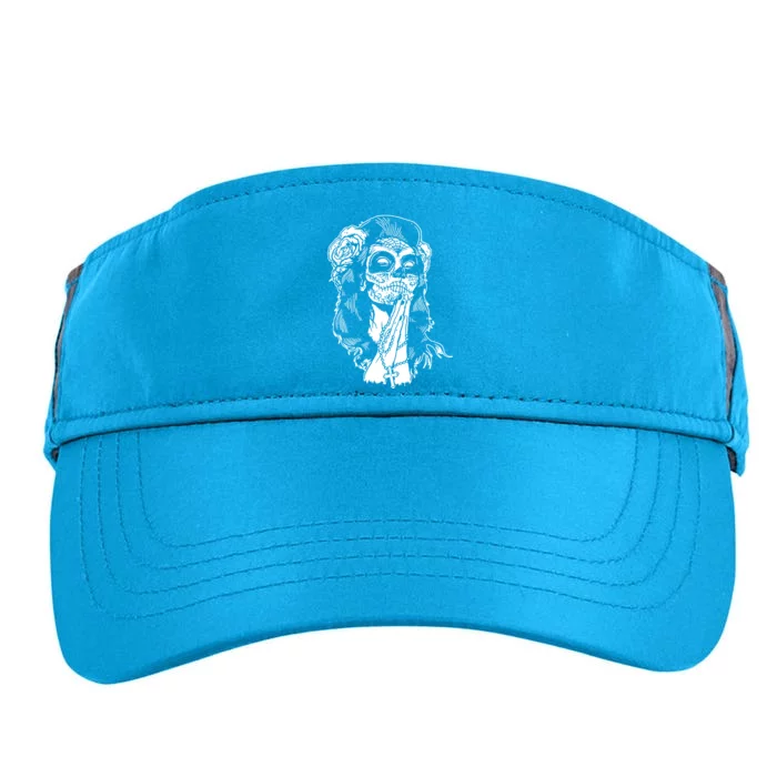 Mexican Skull Ladies Adult Drive Performance Visor