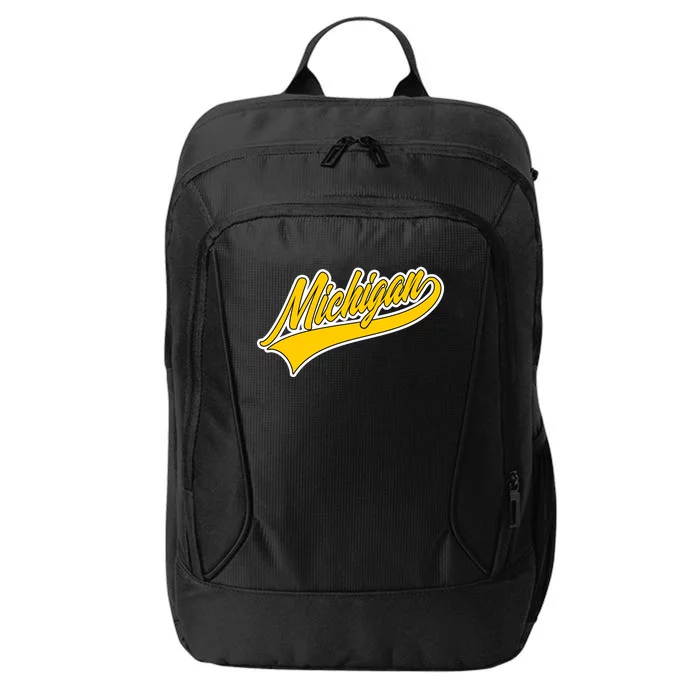 Michigan Script Logo City Backpack