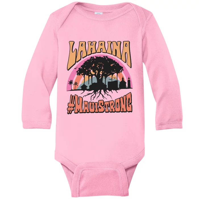 Maui Strong Lahaina Banyan Tree Baby Long Sleeve Bodysuit