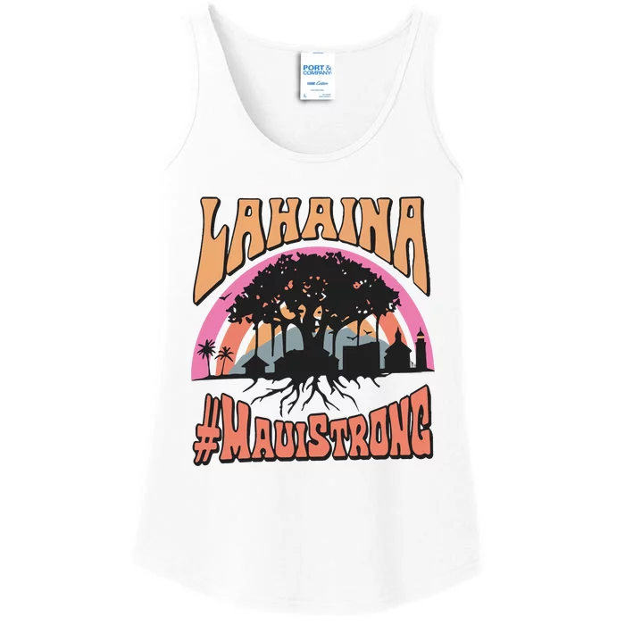 Maui Strong Lahaina Banyan Tree Ladies Essential Tank