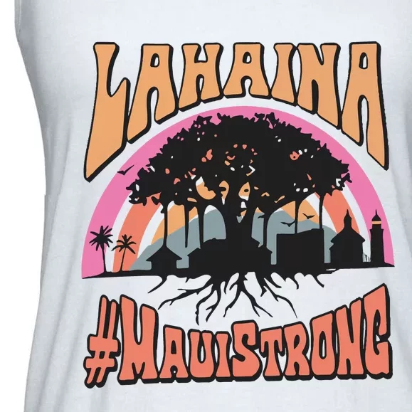 Maui Strong Lahaina Banyan Tree Ladies Essential Flowy Tank