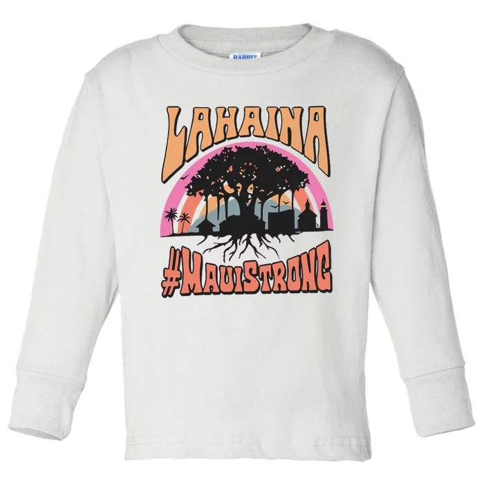 Maui Strong Lahaina Banyan Tree Toddler Long Sleeve Shirt