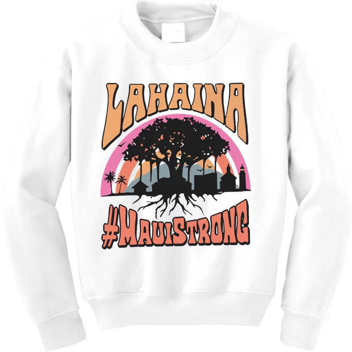 Maui Strong Lahaina Banyan Tree Kids Sweatshirt