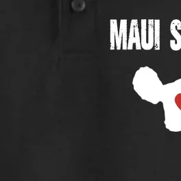 Maui Strong Love Hawaii Dry Zone Grid Performance Polo