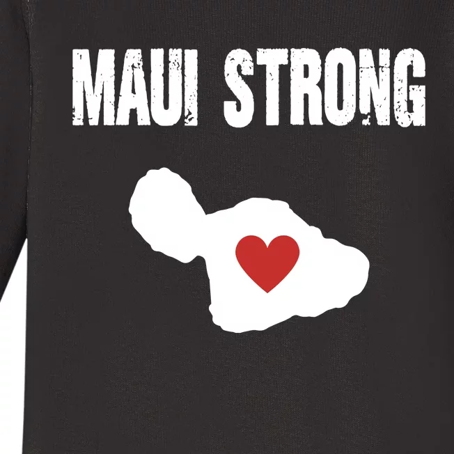 Maui Strong Love Hawaii Baby Long Sleeve Bodysuit