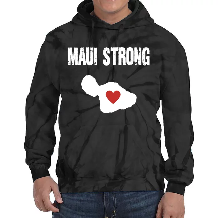 Maui Strong Love Hawaii Tie Dye Hoodie