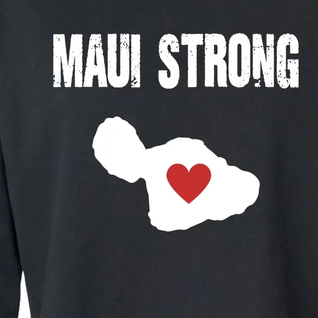 Maui Strong Love Hawaii Cropped Pullover Crew