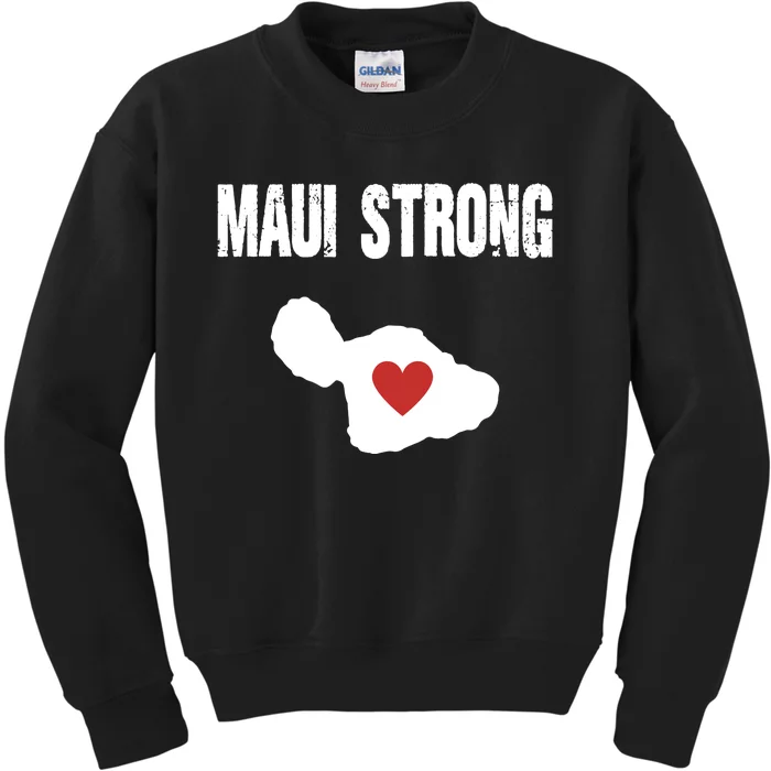 Maui Strong Love Hawaii Kids Sweatshirt