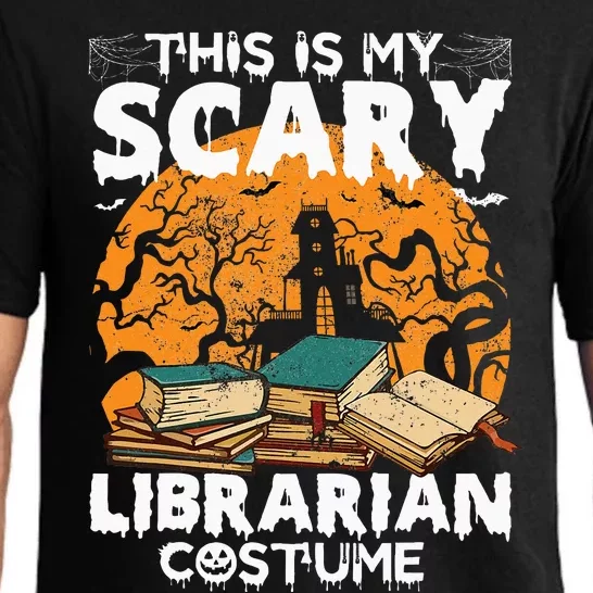 My Scary Librarian Costume Bookworm Book Halloween Pajama Set