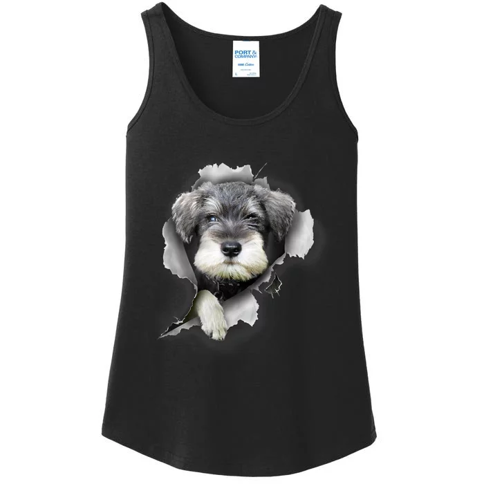 Mini Schnauzer Miniature Schnauzer Funny Schnauzer Ladies Essential Tank