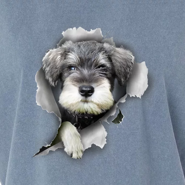 Mini Schnauzer Miniature Schnauzer Funny Schnauzer Garment-Dyed Women's Muscle Tee