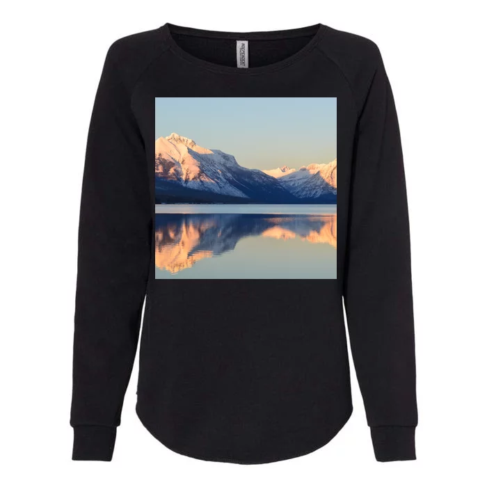 Mountains Sublimaiton Womens California Wash Sweatshirt