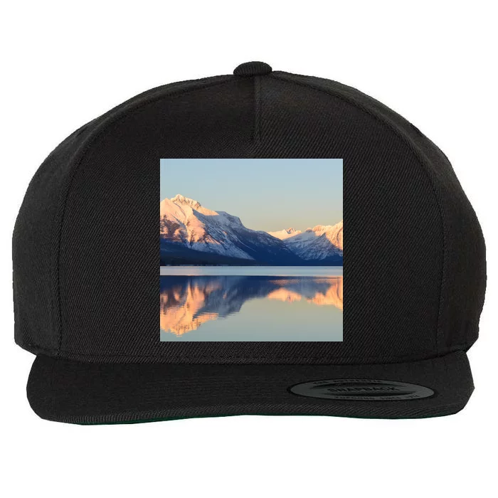 Mountains Sublimaiton Wool Snapback Cap