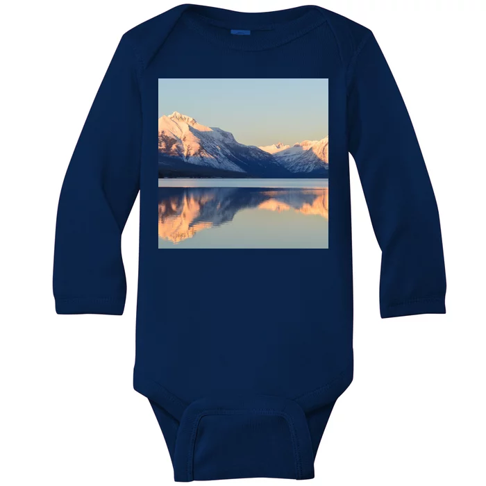 Mountains Sublimaiton Baby Long Sleeve Bodysuit