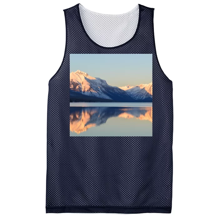 Mountains Sublimaiton Mesh Reversible Basketball Jersey Tank