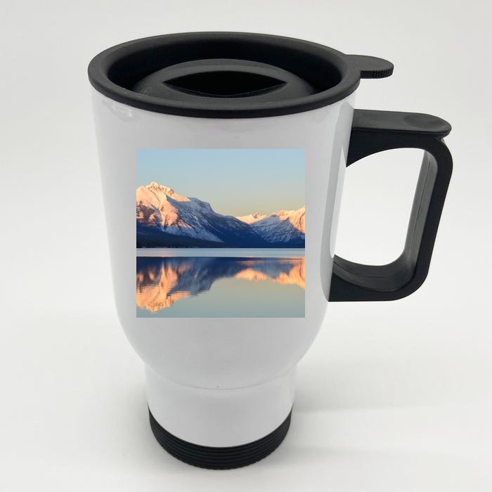 Mountains Sublimaiton Front & Back Stainless Steel Travel Mug