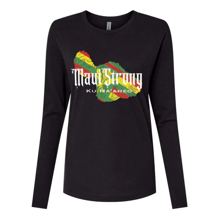 Maui Strong Womens Cotton Relaxed Long Sleeve T-Shirt