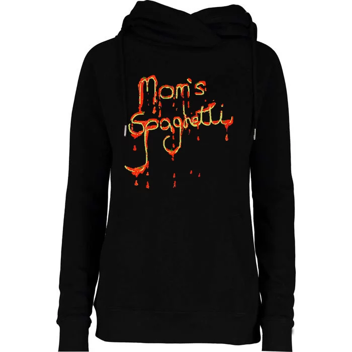 MomS Spaghetti Music Womens Funnel Neck Pullover Hood