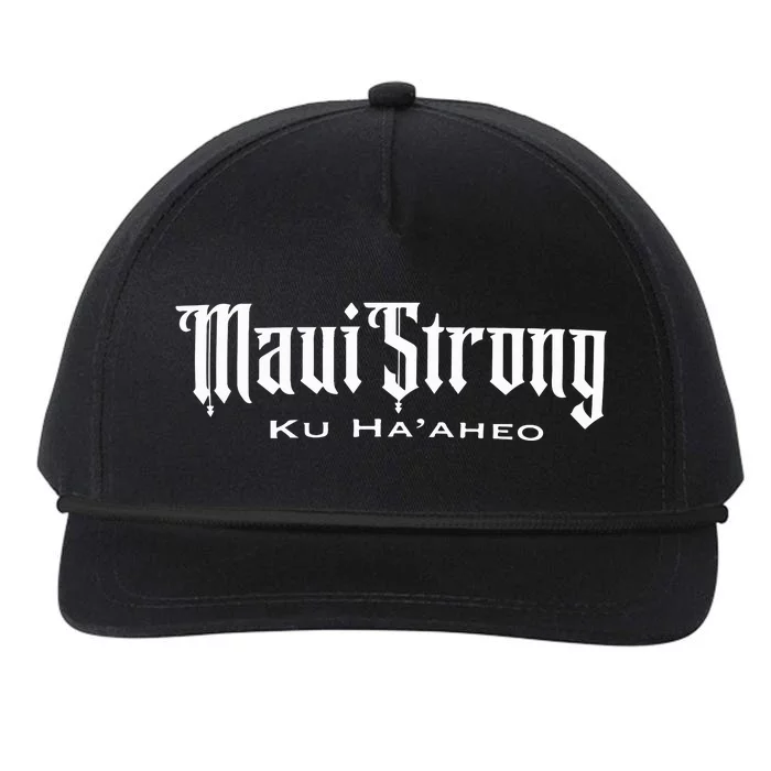 Maui Strong Snapback Five-Panel Rope Hat