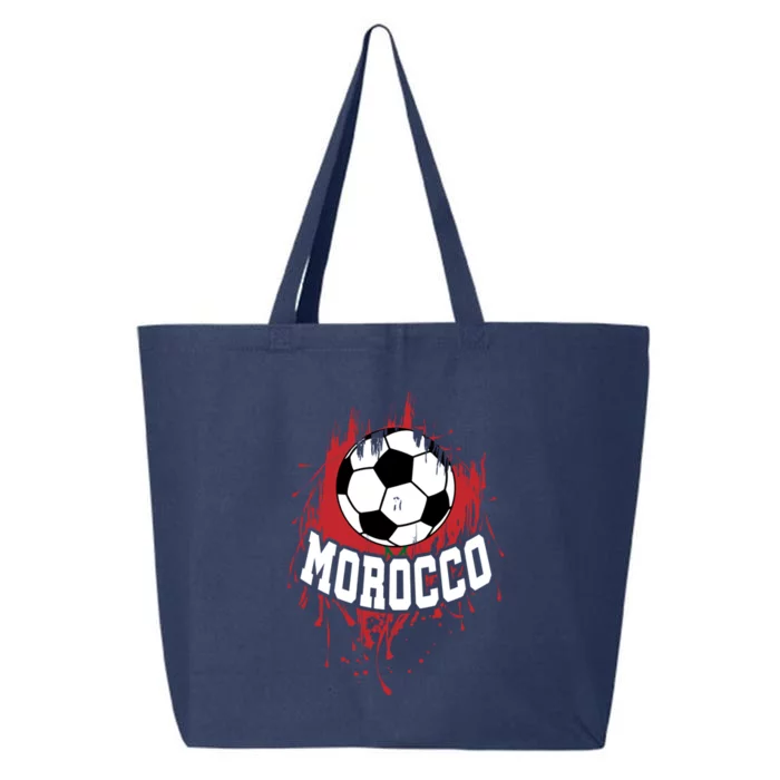 Morocco Soccer Moroccan Football Morocco Futbol Cute Gift 25L Jumbo Tote