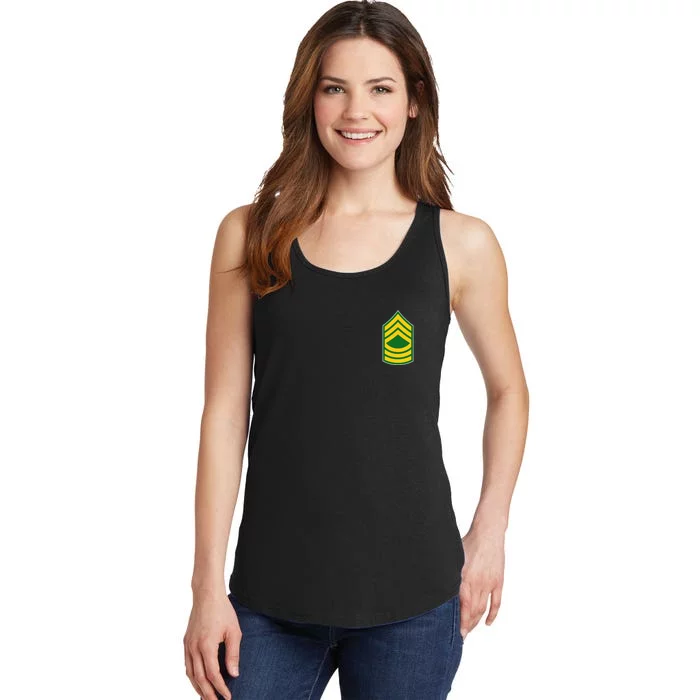 Master Sergeant Military Badge Ladies Essential Tank