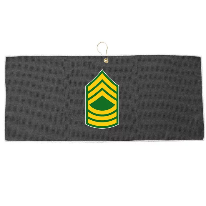 Master Sergeant Military Badge Large Microfiber Waffle Golf Towel