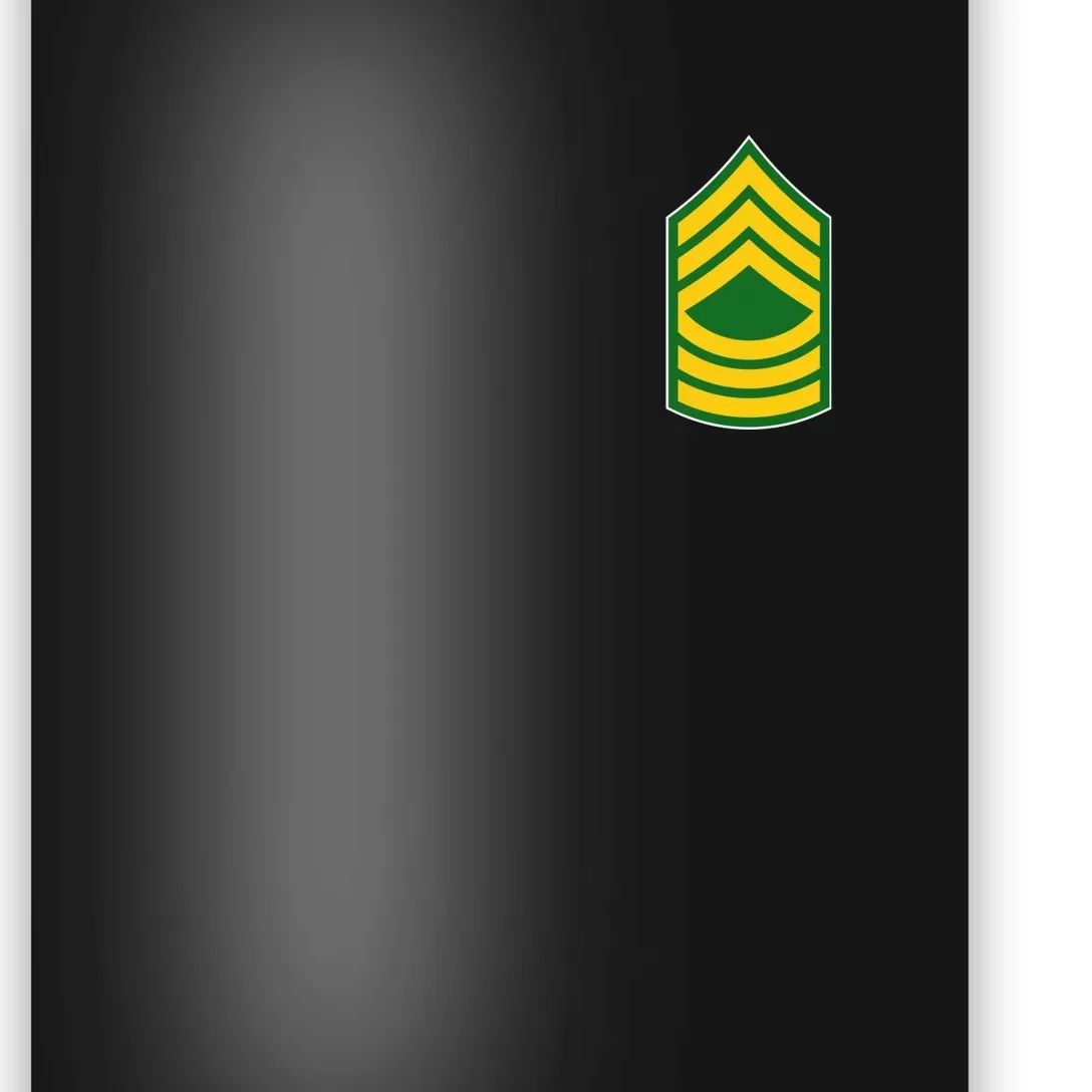 Master Sergeant Military Badge Poster