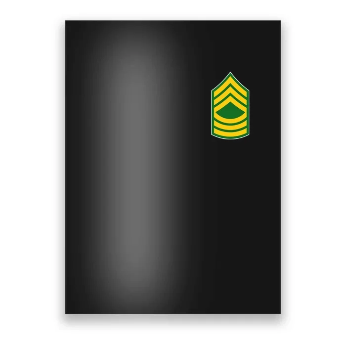 Master Sergeant Military Badge Poster