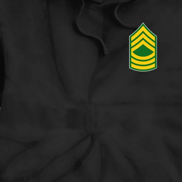 Master Sergeant Military Badge Tie Dye Hoodie