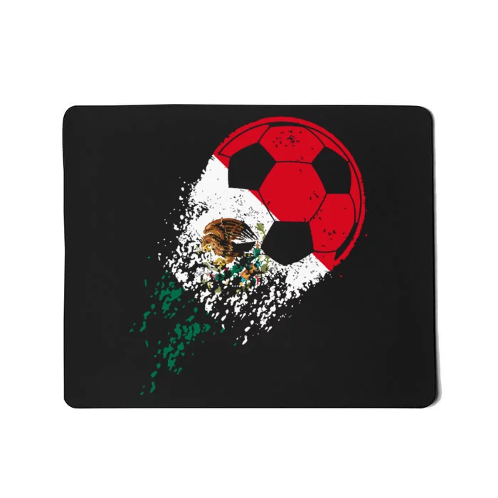 Mexico Soccer Mexican Flag Pride Soccer Player Mousepad