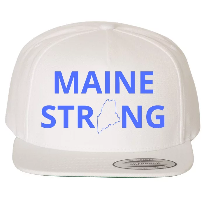 Maine Strong Wool Snapback Cap