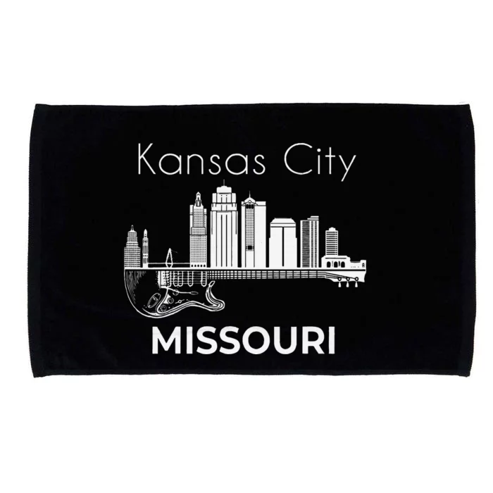 Missouri Souvenir Music Guitar Souvenir Kansas City Microfiber Hand Towel