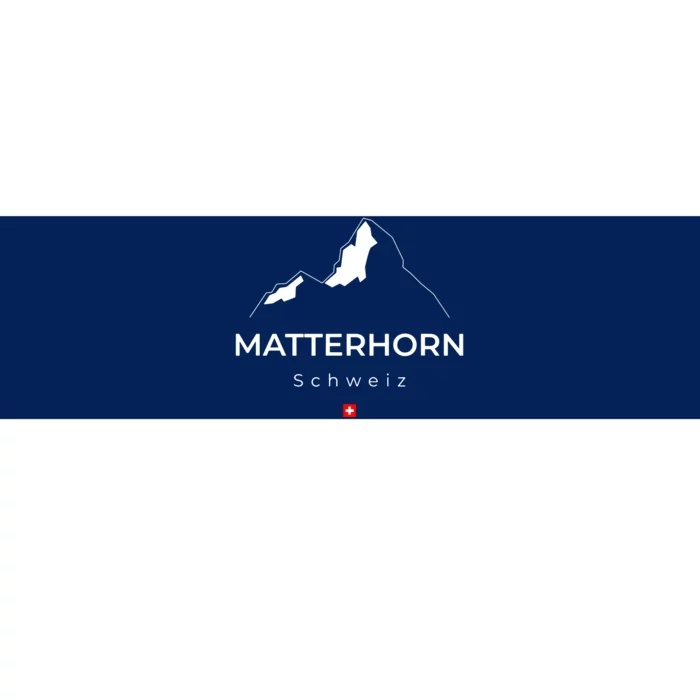 Matterhorn Switzerland Mountains Rockclimbing Hiking Bumper Sticker