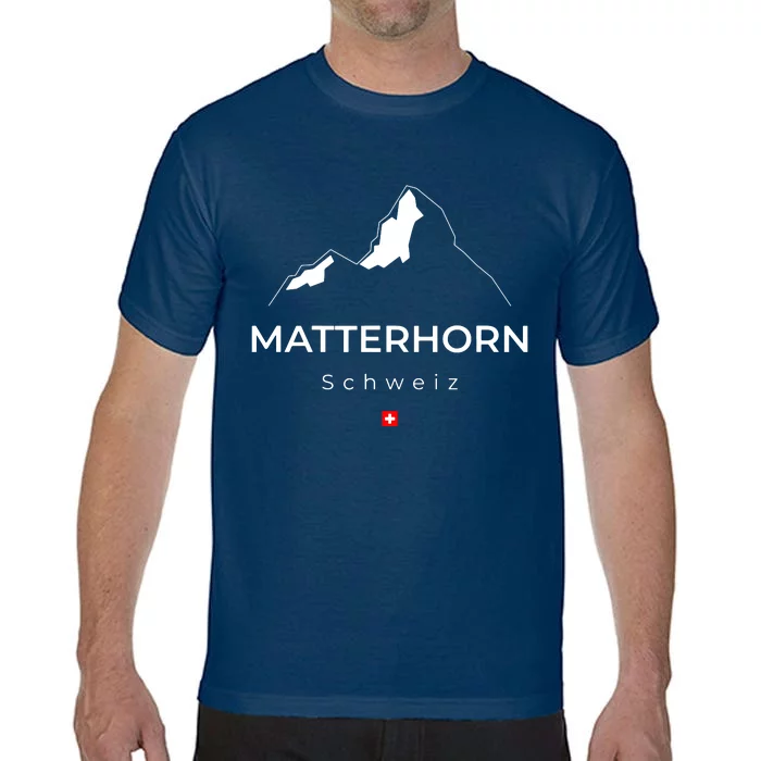 Matterhorn Switzerland Mountains Rockclimbing Hiking Comfort Colors T-Shirt