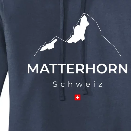 Matterhorn Switzerland Mountains Rockclimbing Hiking Women's Pullover Hoodie