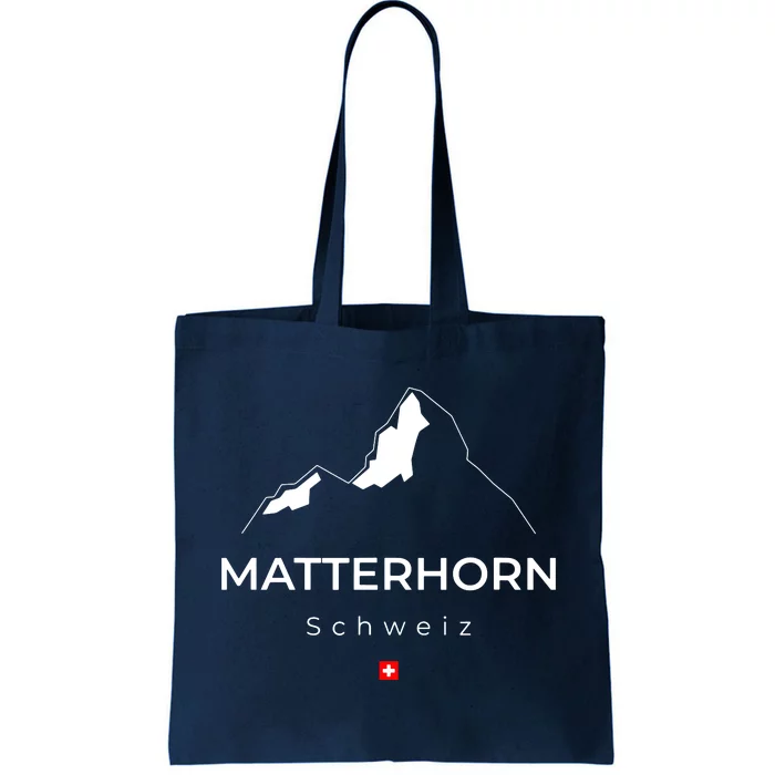 Matterhorn Switzerland Mountains Rockclimbing Hiking Tote Bag