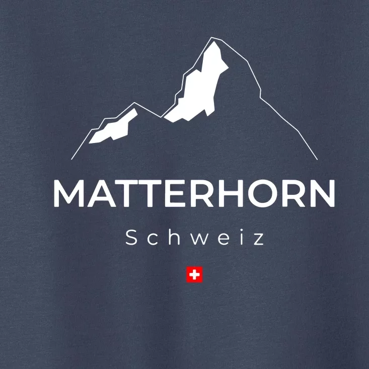 Matterhorn Switzerland Mountains Rockclimbing Hiking Toddler T-Shirt