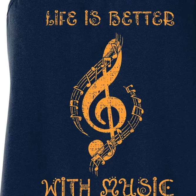 Musical Sheet Musical Note Melody Harmony Musician Women's Racerback Tank