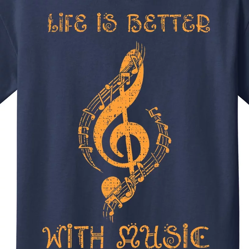 Musical Sheet Musical Note Melody Harmony Musician Kids T-Shirt