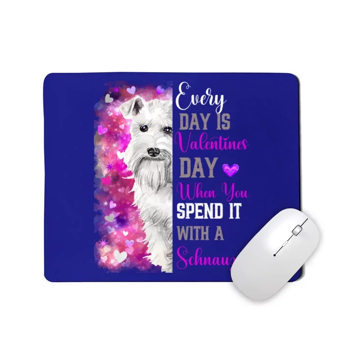 Miniature Schnauzer Mom Funny Valentines Day Dog Lovers Gift Mousepad