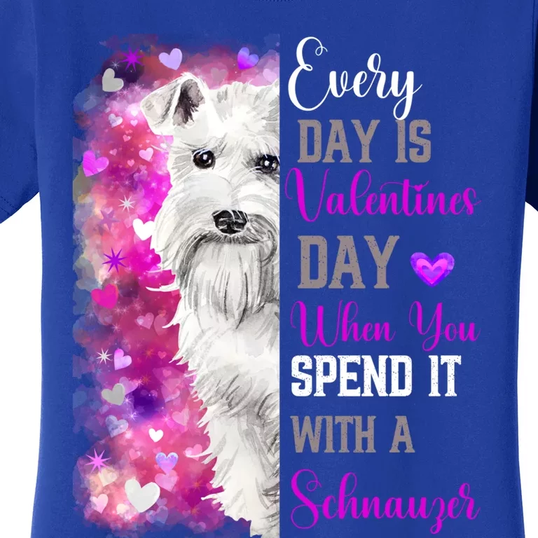 Miniature Schnauzer Mom Funny Valentines Day Dog Lovers Gift Women's T-Shirt