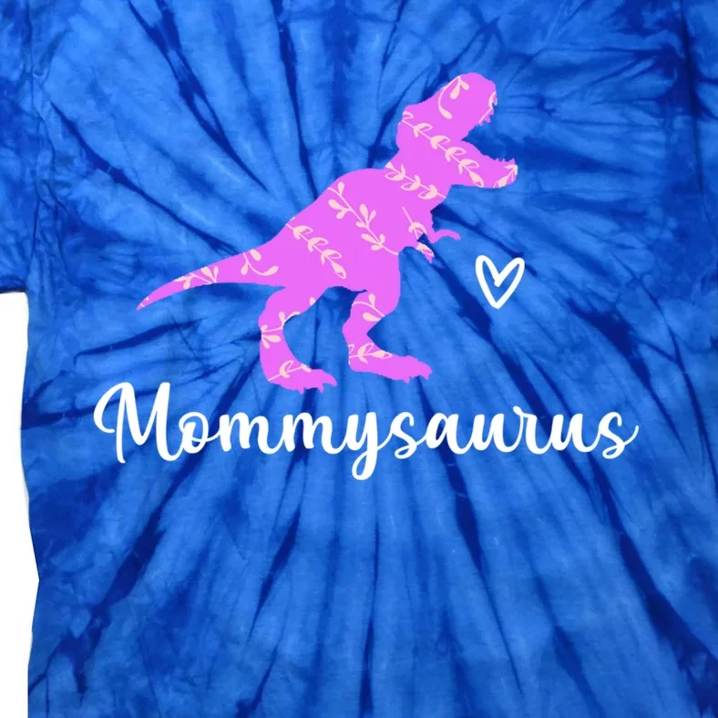 Mommy Saurus Mommysaurus Dinosaur Family Mom Gift Tie-Dye T-Shirt